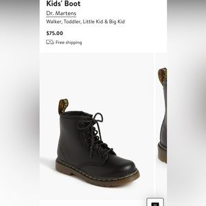 Dr. Martens black boot, size US 3.